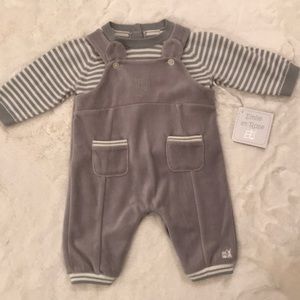 Newborn baby Two piece, sweater and overall set